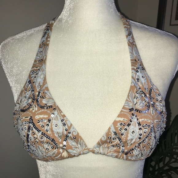 Victoria’s Secret 2pc Sequin Bikini Top Bottom Set - Picture 3 of 6